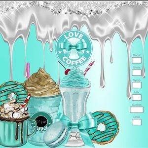 Love Coffee 20oz MINT GREEN tumbler. NWOT! Hand wash only! Made to order!